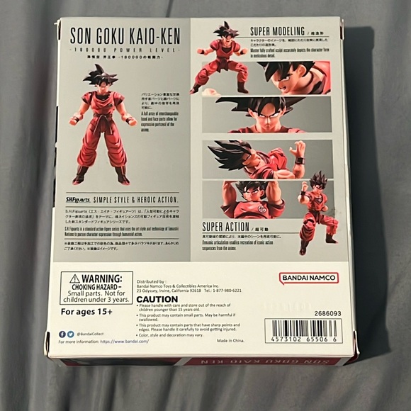 SH FIGUARTS SON GOKU KAIO-KEN 180000 POWER LEVEL - Picture 2 of 6